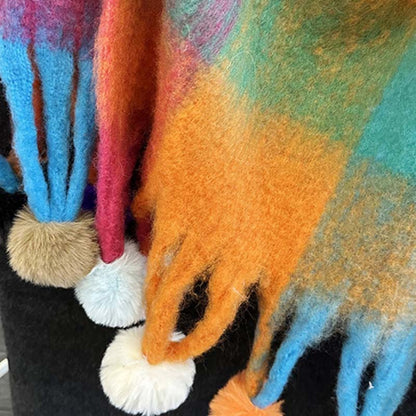 Colourful Plaid Warm Scarf