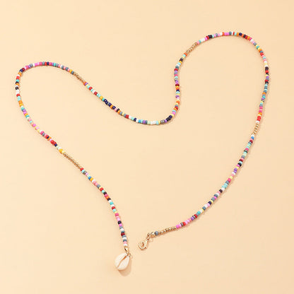 Bohemian Beaded Pendant Necklace