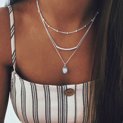 Vintage Bohemian Pendant Necklace