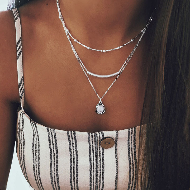 Vintage Bohemian Pendant Necklace